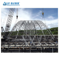 Sistemas de marco espacial cobertizos berral estructuras de construcción de techos de acero